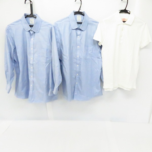 実際に弊社で買取させて頂いたBrooks Brothers/ブルックスブラザーズ シャツ ポロシャツ 16.5-32/XS 3点セット