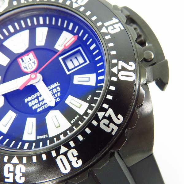 実際に弊社で買取させて頂いたLUMINOX/ルミノックス ディープダイブ 1501/1500シリーズ オートマチック 腕時計の画像 5枚目