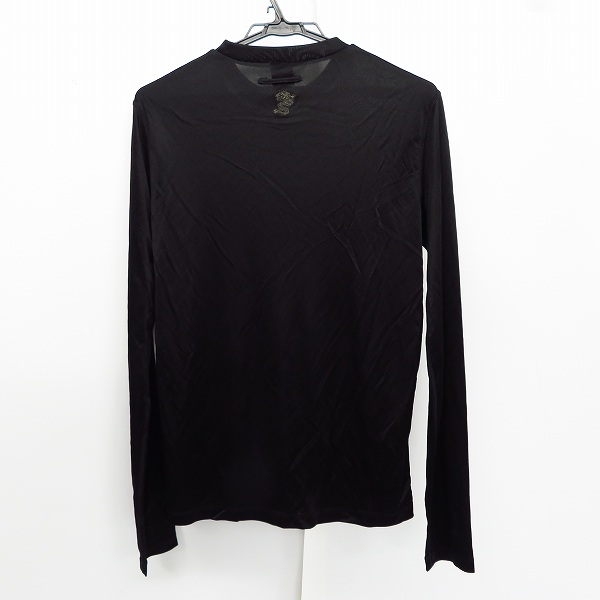 実際に弊社で買取させて頂いたJEAN PAUL GAULTIER/ジャンポールゴルチェ 背面刺繍 ジャージー 長袖 カットソー ブラック 48の画像 1枚目