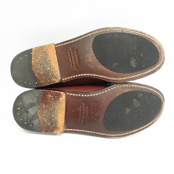 実際に弊社で買取させて頂いたBROOKS BROTHERS/ブルックスブラザーズ ペニー レザー ローファー 7Dの画像 2枚目