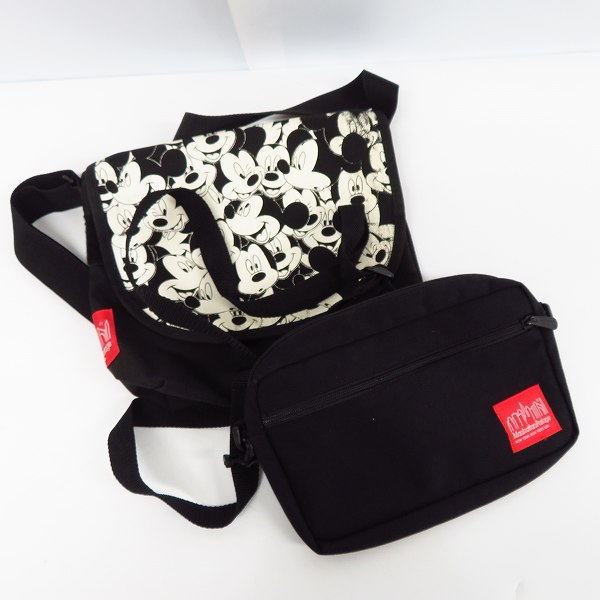 実際に弊社で買取させて頂いたMANHATTAN Portage/マンハッタンポーテージ ミッキー メッセンジャーバッグ/ショルダーバッグ 2点セット
