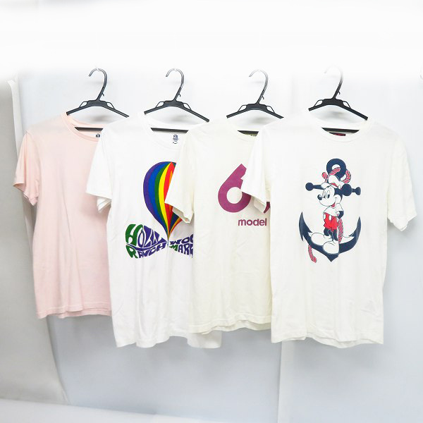実際に弊社で買取させて頂いたHR MARKET/ハリウッドランチマーケット/ハリラン BLUE BLUE/ブルーブルー等 Tシャツ 半袖 S/M 4点セット