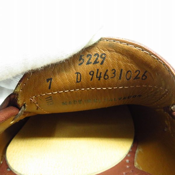 実際に弊社で買取させて頂いたBROOKS BROTHERS/ブルックスブラザーズ ペニー レザー ローファー 7Dの画像 5枚目