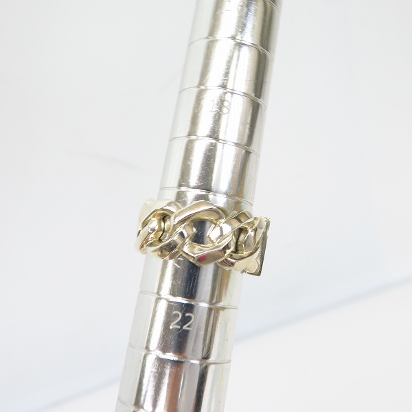 実際に弊社で買取させて頂いたGARNI/ガルニ MIL Chain Ring チェーンリング ブラック/21号の画像 6枚目