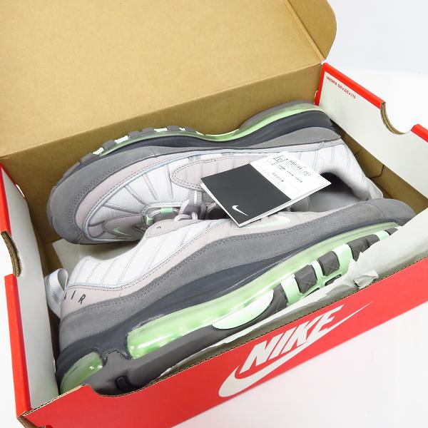 実際に弊社で買取させて頂いた【未使用】NIKE/ナイキ AIR MAX 98 VAST GREY/FRESH MINT-ATMOSPHERE GREY/エアマックス/640744-011/29 の画像 7枚目