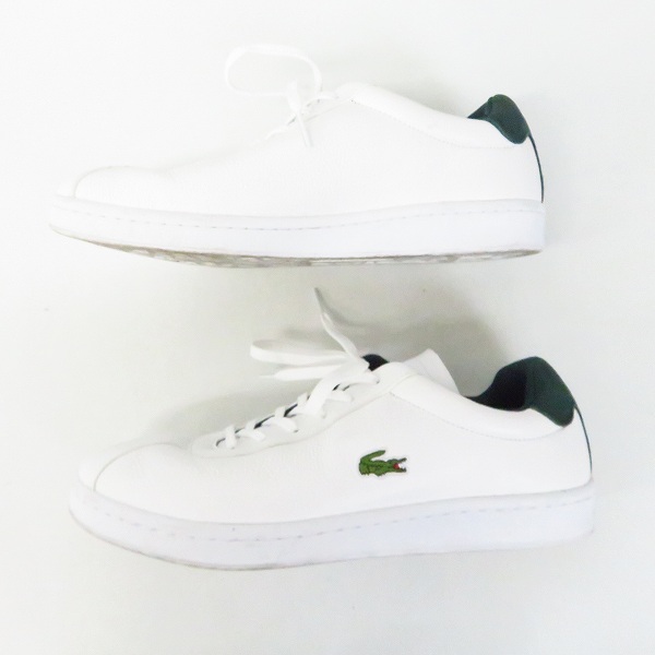 実際に弊社で買取させて頂いたLACOSTE/ラコステ レザー ローカットスニーカー 38SMA0023/7.5の画像 3枚目