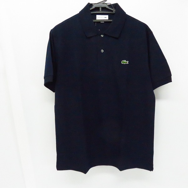 実際に弊社で買取させて頂いた【未使用】LACOSTE/ラコステ クラシックフィット 半袖ポロシャツ ネイビー  US M　