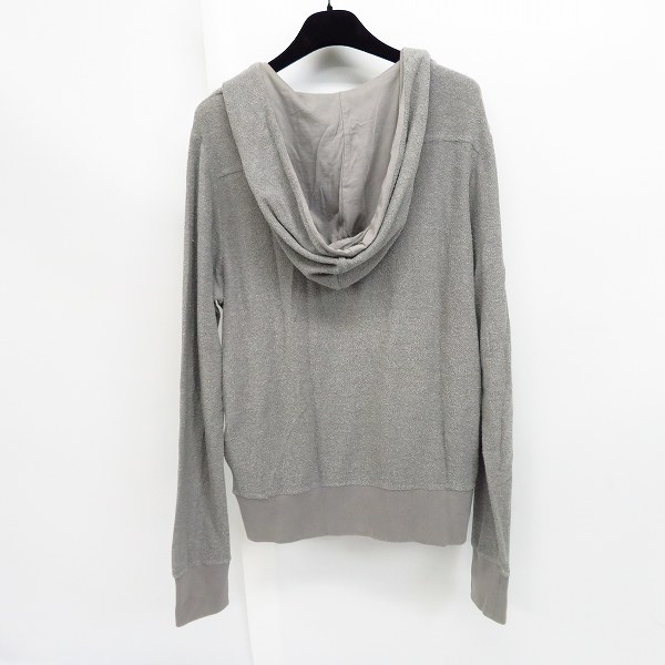 実際に弊社で買取させて頂いたKRISVANASSCHE/クリスヴァンアッシュ Vネック フーディジャケット グレー Sの画像 1枚目