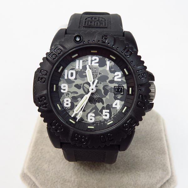 実際に弊社で買取させて頂いたA BATHING APE×Stussy×Luminox/アベイシングエイプ×ステューシー×ルミノックス コラボ 腕時計【動作未確認】