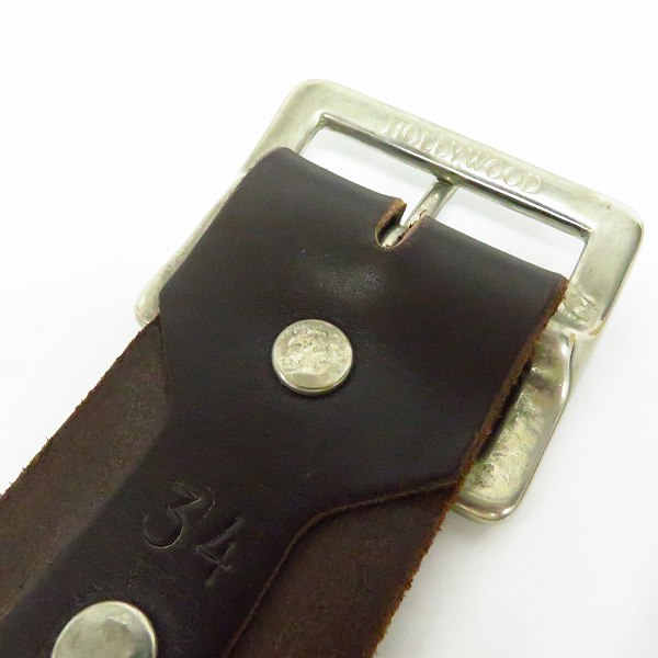 実際に弊社で買取させて頂いたHTC/エイチティーシー レザー スタッズベルト 34の画像 3枚目