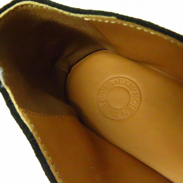 実際に弊社で買取させて頂いたDRIES VAN NOTEN/ドリスヴァンノッテン スエード スリッポン MS25/874 QU114 BLACK900/40の画像 4枚目