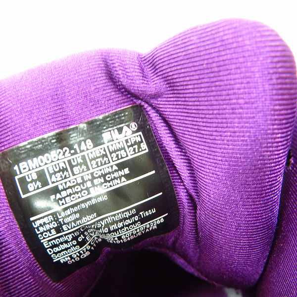 実際に弊社で買取させて頂いた【未使用】FILA/フィラ ハイカットスニーカー/シューズ 1BM00522-148/27.5の画像 5枚目
