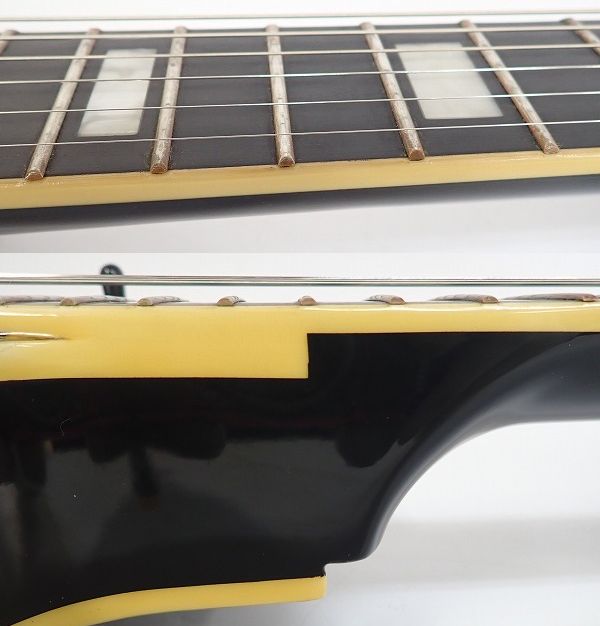 実際に弊社で買取させて頂いた★【難あり】Epiphone/エピフォン Les Paul Custom/レスポールカスタム ハードケース付の画像 3枚目