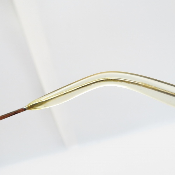 実際に弊社で買取させて頂いた999.9/フォーナインズ メタル ハーフリム アイウェア/メガネフレーム S-207T 度入りの画像 6枚目