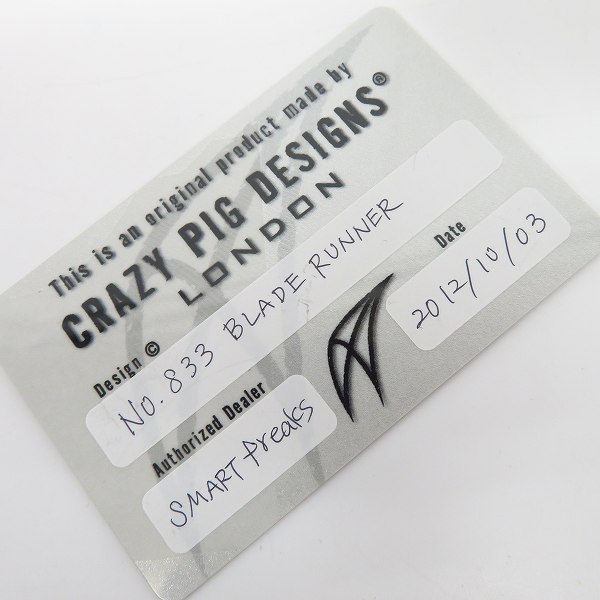 実際に弊社で買取させて頂いた【ギャラ付】CRAZY PIG/クレイジーピッグ BLADE RUNNER SWORD/ブレードランナーソード ペンダント #833の画像 6枚目