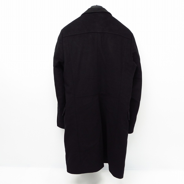 実際に弊社で買取させて頂いたHUGO BOSS/ヒューゴボス カシミア/ウール チェスターコート ブラック/US36Rの画像 1枚目