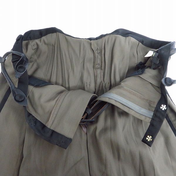 実際に弊社で買取させて頂いたJEAN PAUL GAULTIER HOMME/ジャンポールゴルチェオム レザーサスペンダー装飾 イージーパンツ 48の画像 2枚目