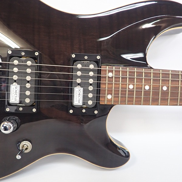 実際に弊社で買取させて頂いた★SCHECTER/シェクター RJ-1-24-TOM/STBK エレキギター 日本製 ギグケース付の画像 5枚目