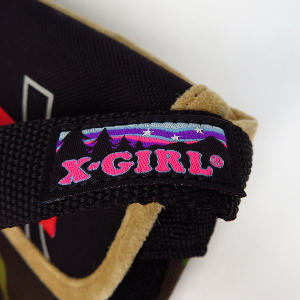 実際に弊社で買取させて頂いたManhattan Portage/マンハッタンポーテージ×X-girl/エックスガール カモフラージュ柄 ショルダーバッグの画像 6枚目