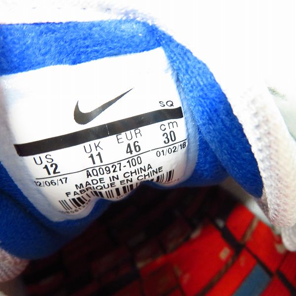 実際に弊社で買取させて頂いた【未使用】NIKE×atmos/ナイキ×アトモス AIR MAX 1 PRNT/ エアマックス1 プリント 'WE LOVE NIKE'AQ0927-100/30の画像 5枚目