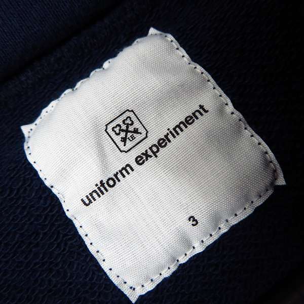 実際に弊社で買取させて頂いたUNIFORM EXPERIMENT/ユニフォームエクスペリメント 18SS ペイント プルオーバーパーカー UE-180006/3の画像 2枚目