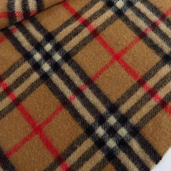 実際に弊社で買取させて頂いたBURBERRY LONDON/バーバリーロンドン カシミア100% イングランド製 チェック柄 マフラーの画像 5枚目