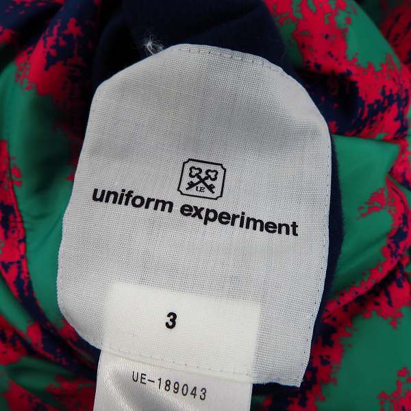 実際に弊社で買取させて頂いた【未使用】UNIFORM EXPERIMENT/ユニフォームエクスペリメント 18-19AW リバーシブル ダウン ジャケット UE-189043/3の画像 5枚目