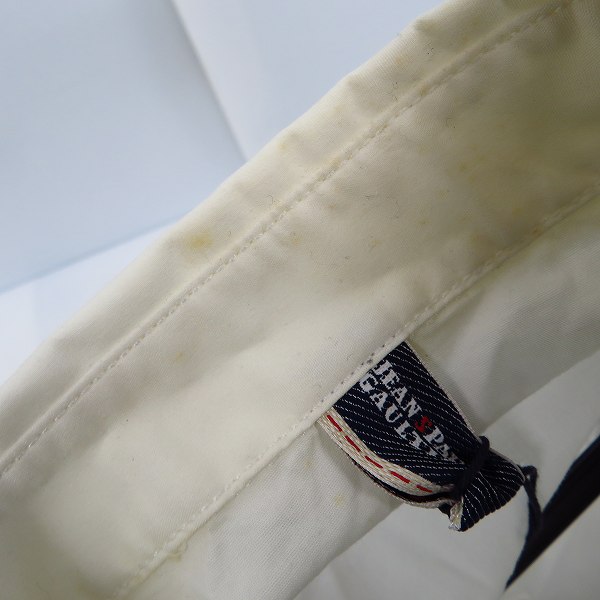 実際に弊社で買取させて頂いたJEAN PAUL GAULTIER/ジャンポールゴルチェ フロント/バック フェイクプリント 長袖 ブラウス Sの画像 5枚目