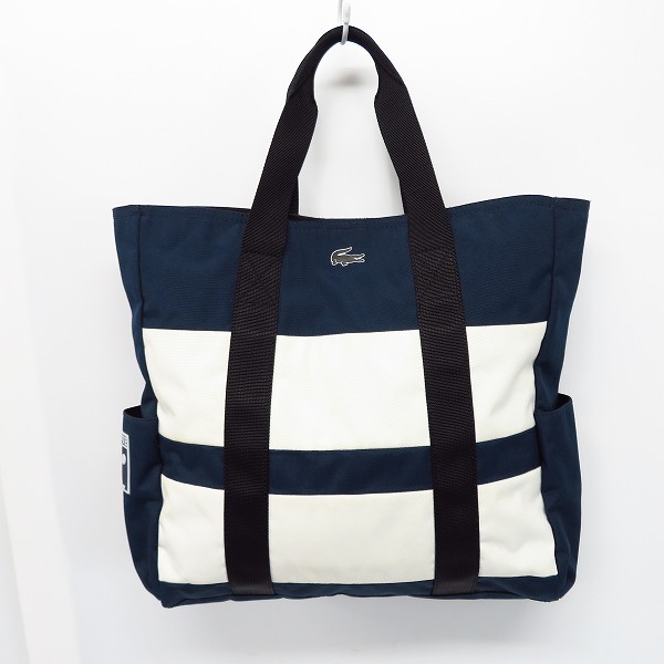 実際に弊社で買取させて頂いたLACOSTE/ラコステ ワンポイント ラバーロゴ トートバッグ