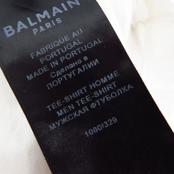 実際に弊社で買取させて頂いたBALMAIN/バルマン 半袖 ロゴTシャツ/Lの画像 5枚目