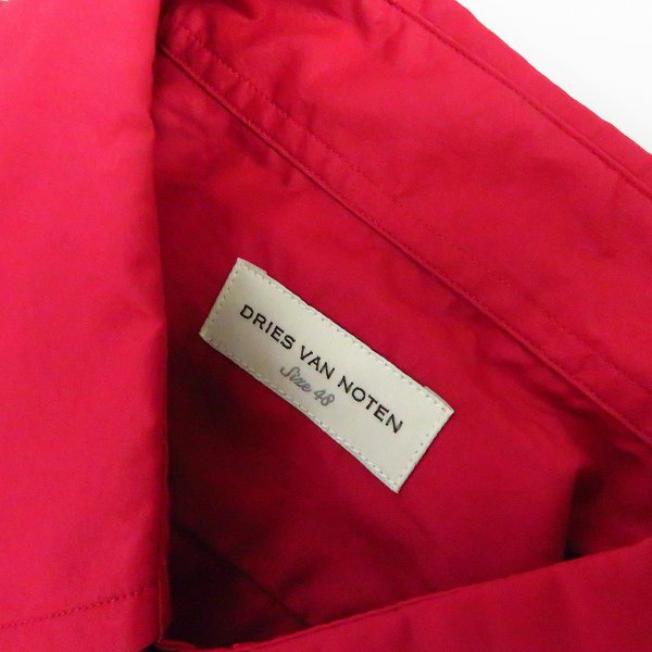 実際に弊社で買取させて頂いた【未使用】DRIES VAN NOTEN/ドリスヴァンノッテン コットン 長袖シャツ/48の画像 2枚目