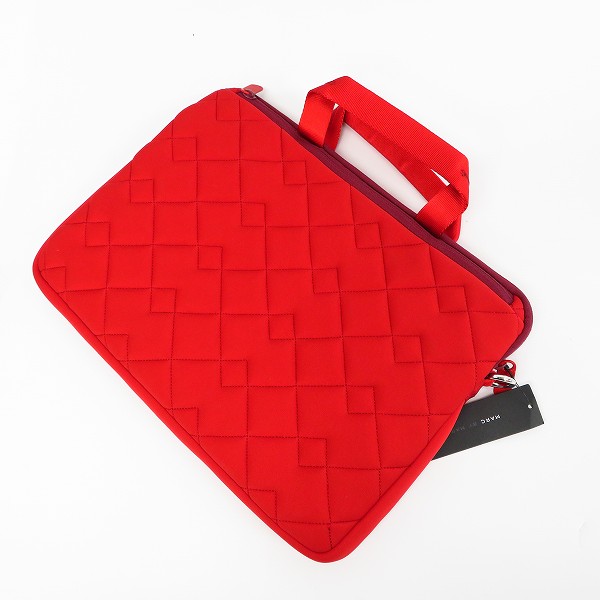 実際に弊社で買取させて頂いた【未使用】MARC BY MARC JACOBS/マークバイマークジェイコブス 2WAY PCケース/ブリーフケース レッド M0005244の画像 1枚目