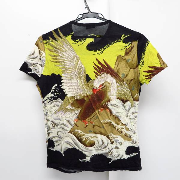実際に弊社で買取させて頂いたJEAN PAUL GAULTIER HOMME/ジャンポールゴルチェオム 和柄プリント 半袖 Tシャツ カットソー 48の画像 1枚目