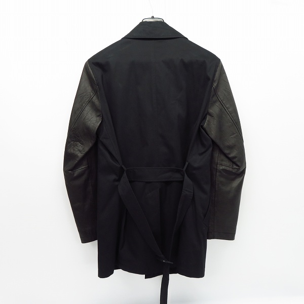 実際に弊社で買取させて頂いたUNIFORM EXPERIMENT/ユニフォームエクスペリメント レザー切替 トレンチコート UE-134015/2の画像 1枚目
