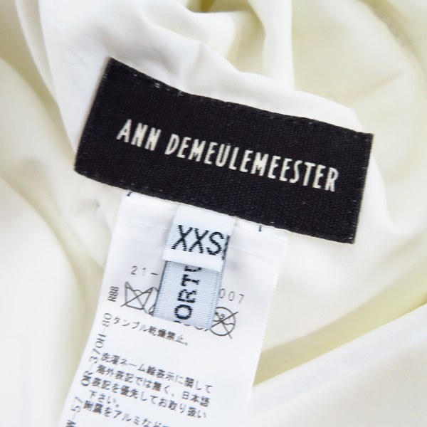 実際に弊社で買取させて頂いた【未使用】ANN DEMEULEMEESTER/アンドゥムルメステール ロング コート フーディ付き 2way XXSの画像 2枚目