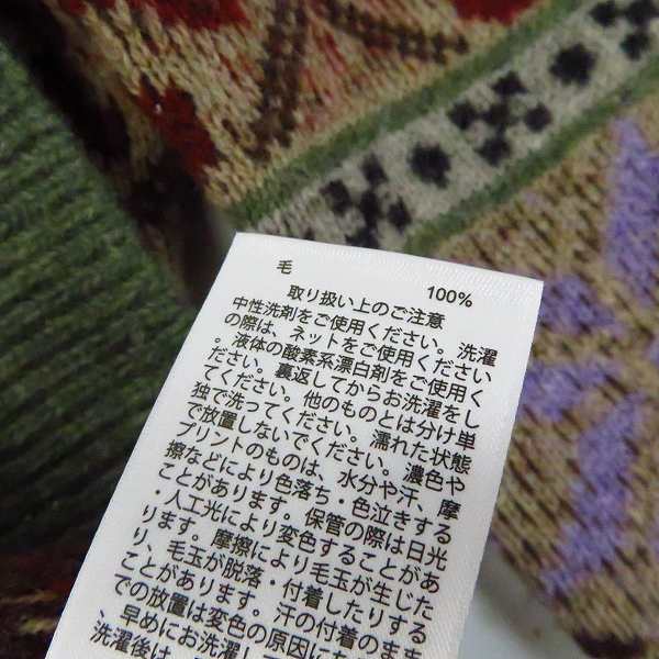 実際に弊社で買取させて頂いたBROOKS BROTHERS/ブルックスブラザーズ レディース 総柄 ニットカーディガン/Sの画像 3枚目