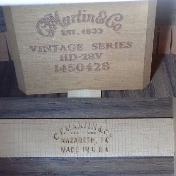 実際に弊社で買取させて頂いた★【難あり】MARTIN/マーティン HD-28V アコースティックギター/アコギ エレアコ仕様 2010年製 ハードケース付の画像 4枚目
