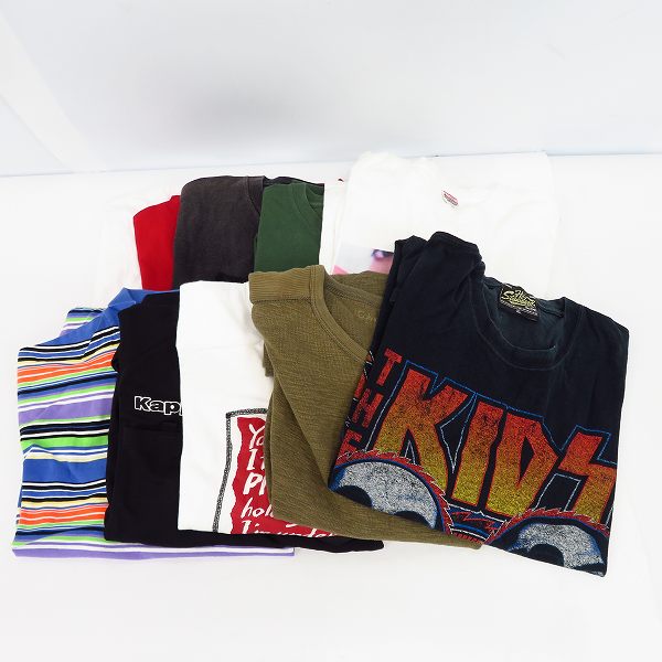 実際に弊社で買取させて頂いた【おまとめ10点】NHS/INDEPENDENT/COOTIE/POLOGOLF/MILKBOY/PRINTSTAR/Kappa 他 Tシャツ 等/M-XL 
