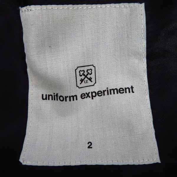 実際に弊社で買取させて頂いたUNIFORM EXPERIMENT/ユニフォームエクスペリメント レザー切替 トレンチコート UE-134015/2の画像 2枚目