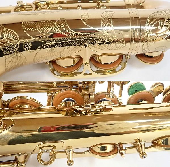 実際に弊社で買取させて頂いた★SELMER/セルマー アルトサックス SA80/Super Action 80 SERIE Ⅱ/シリーズ2 彫刻有り 54万台 ハードケース付の画像 8枚目