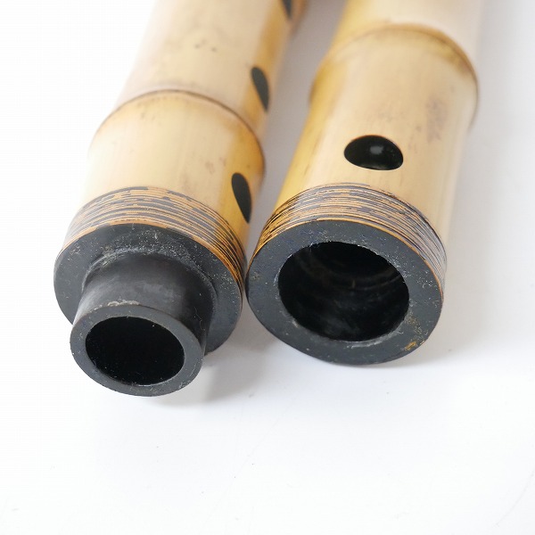 実際に弊社で買取させて頂いた【難あり】琴古流 尺八 竹翠 二つ印 和楽器 約44cmの画像 6枚目