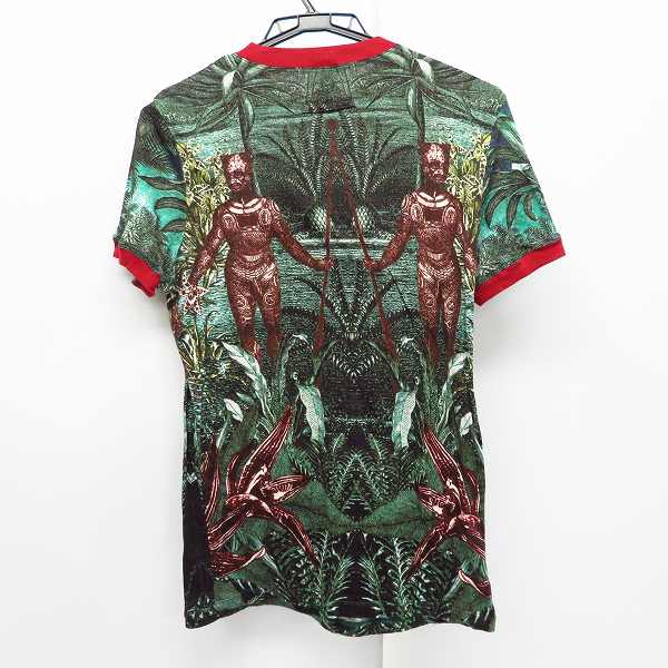 実際に弊社で買取させて頂いたJEAN PAUL GAULTIER HOMME/ジャンポールゴルチェオム ネイティブ ボタニカルプリント Vネック 半袖 Tシャツ 48の画像 1枚目