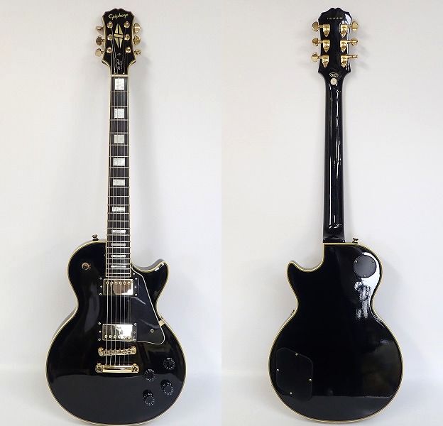 実際に弊社で買取させて頂いた★【難あり】Epiphone/エピフォン Les Paul Custom/レスポールカスタム ハードケース付の画像 1枚目
