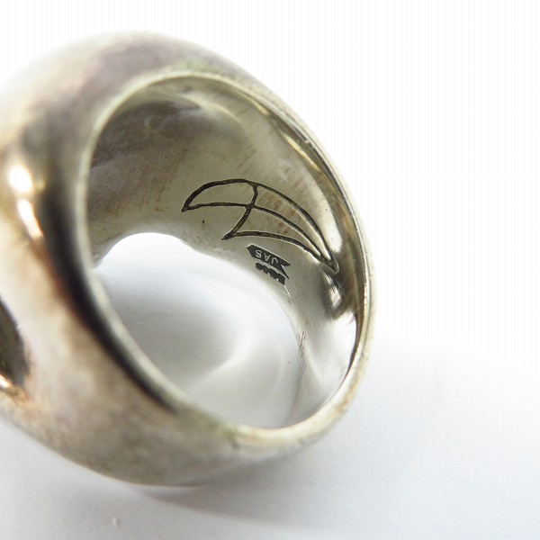 実際に弊社で買取させて頂いたCRAZY PIG/クレイジーピッグ LARGE EVIL SKULL/ラージ エビル スカルリング/17-17.5号の画像 6枚目