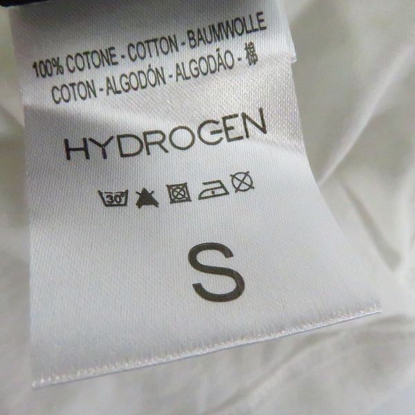実際に弊社で買取させて頂いたHYDROGEN/ハイドロゲン ロゴ刺繍 ロングTシャツ/カットソー Sの画像 3枚目