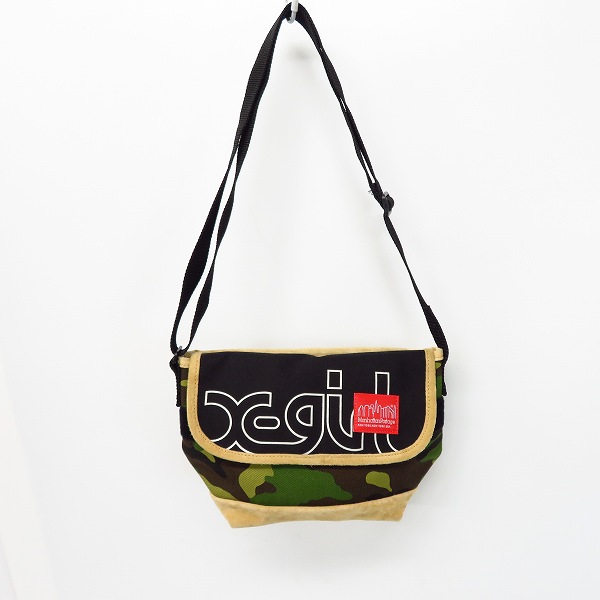 実際に弊社で買取させて頂いたManhattan Portage/マンハッタンポーテージ×X-girl/エックスガール カモフラージュ柄 ショルダーバッグ