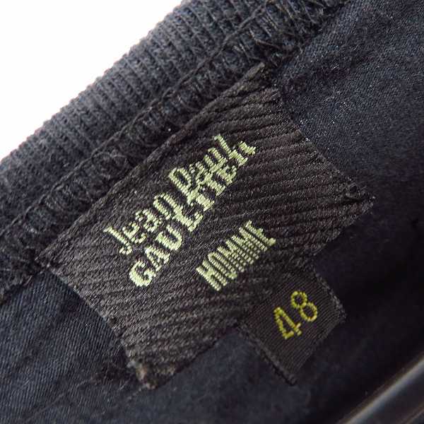 実際に弊社で買取させて頂いたJEAN PAUL GAULTIER HOMME/ジャンポールゴルチェオム フロントプリント 半袖 Tシャツ ブラック×ブラウン 48の画像 2枚目