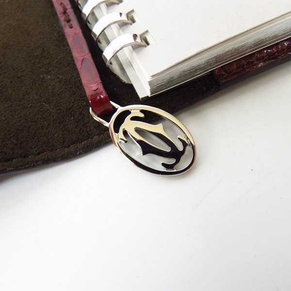 実際に弊社で買取させて頂いたCartier/カルティエ レ・マスト パイソンレザー ノートブックカバー L3001058の画像 5枚目