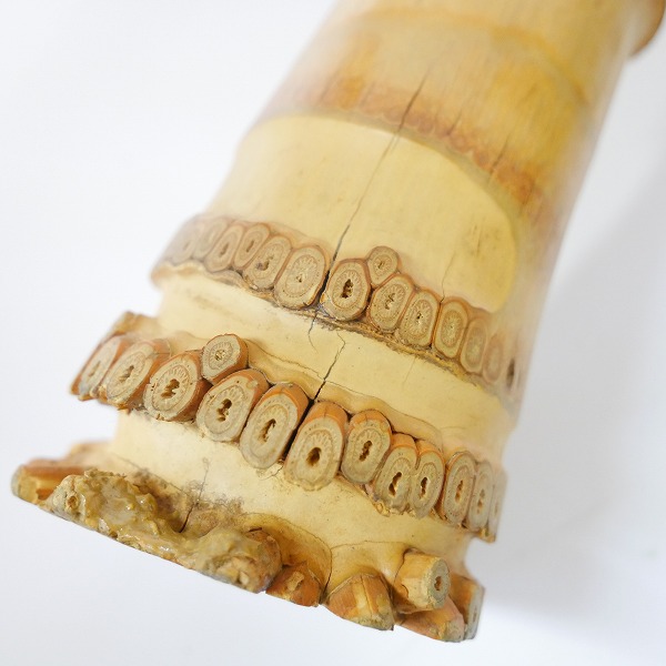 実際に弊社で買取させて頂いた【難あり】琴古流 尺八 竹翠 二つ印 和楽器 約44cmの画像 7枚目