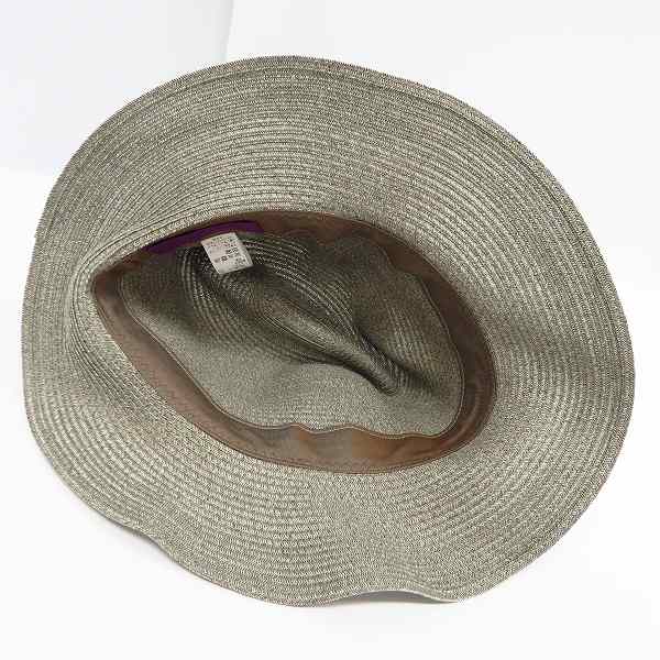 実際に弊社で買取させて頂いたCA4LA/カシラ 旅風LEATHER 中折れハット JUN01828/XLの画像 3枚目
